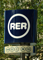 Paris RER sign